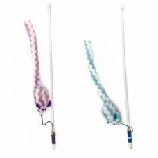 GimCat Удочка с мышкой и кошачьей мятой для кошек, 46 см