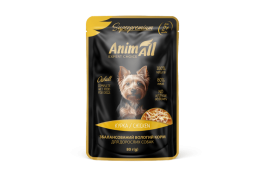 AnimAll вологий корм для собак з куркою 80г*12шт