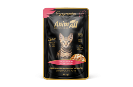 AnimAll влажный корм для кошек с курицей и креветками 80г*12шт