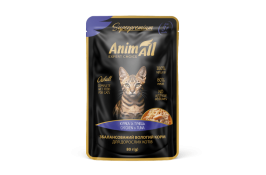AnimAll влажный корм для кошек тунец с курицей 80г*12шт