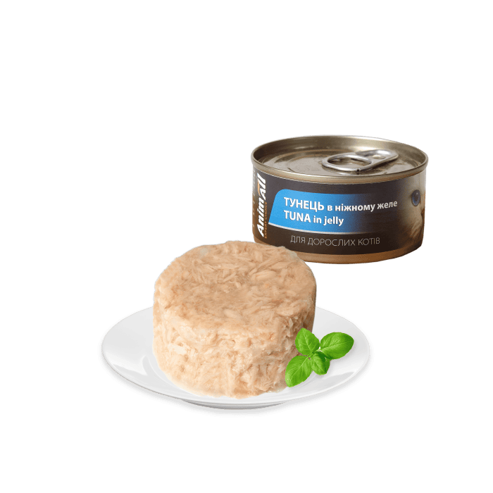 AnimAll вологий корм для котів з тунцем в ніжному желе 85 г