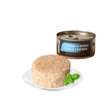 AnimAll вологий корм для котів з тунцем та куркою в ніжному желе 85 г