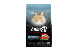 AnimAll сухой корм для взрослых кошек с лососем, белой рыбой и свежей индейкой 12 кг