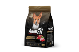 AnimAll сухий корм для дорослих собак середніх порід зі свіжою індичкою та ягням 2,5 кг