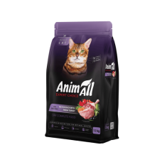 AnimAll сухий корм для дорослих котів зі свіжою індичкою та качкою 12 кг