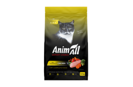 AnimAll сухой корм для взрослых кошек со свежей курицей 12 кг