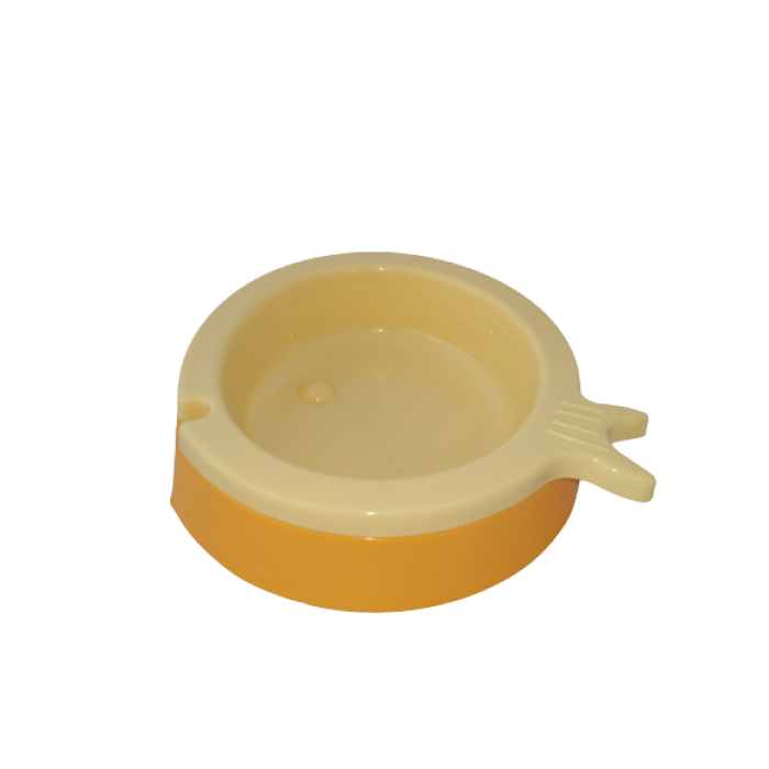 AnimAll пластикова миска для котів у формі рибки (жовто-помаранчева) S 200 мл