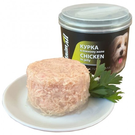 AnimAll влажный корм для собак с курицей в нежном желе 195 г