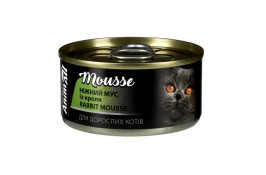 AnimAll Rabbit Mousse ніжний мус із кролика для котів 80 г