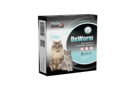 AnimAll VetLine DeWorm антигельминтный препарат для котов и котят (0,5 г × 6 табл.)