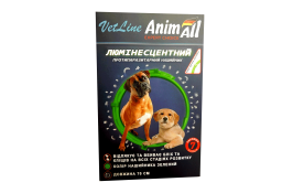 AnimAll VetLine ошейник противопаразитный для собак средних и крупных пород (люминесцентно-зеленый) 70 см