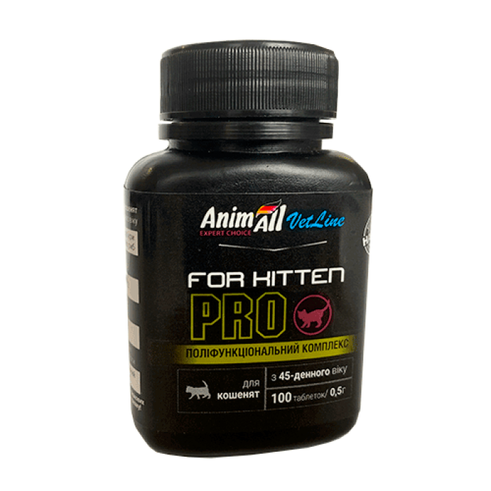 AnimAll VetLine for Kitten PRO вітаміни для кошенят з 45-денного віку (0,5 г × 100 табл.)