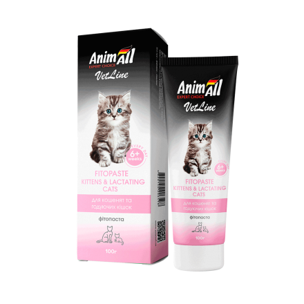 AnimAll VetLine Kittens & Lactating Cats фитопаста для котят и кормящих кошек 100 г