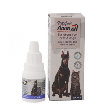 AnimAll VetLine ушные капли для котов и собак 10 мл