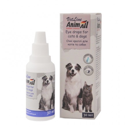 AnimAll VetLine очні краплі для котів і собак 30 мл