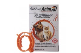 AnimAll VetLine нашийник протипаразитарний для котів та собак малих порід (помаранчевий) 35 см