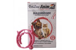 AnimAll VetLine нашийник протипаразитарний для котів та собак малих порід (кораловий) 35 см