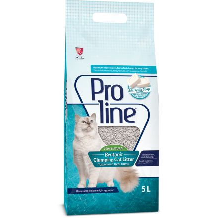 PROLINE (Пролайн) Marseille Soap бентонитовый наполнитель для котов 5л