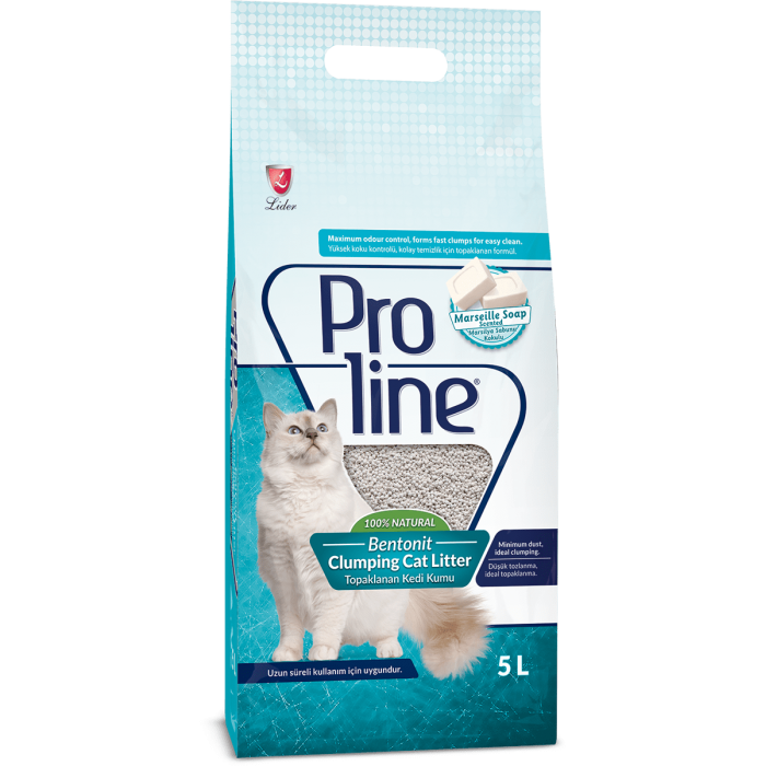 PROLINE (Пролайн) Marseille Soap бентонитовый наполнитель для котов 5л