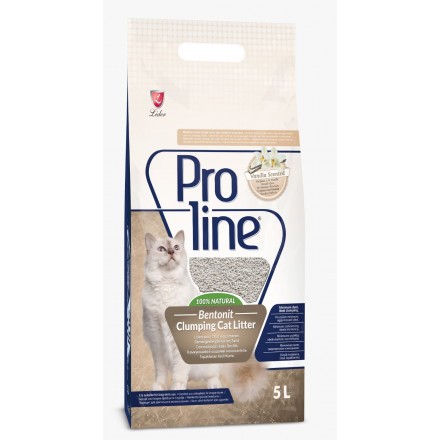 PROLINE (Пролайн) Vanilla бентонитовый наполнитель для котов 10л