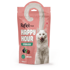 Reflex Plus Happy Hour ласощі для стерилізованих котів з куркою, лохиною та журавлиною 60 г