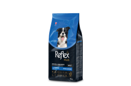Reflex Plus Medium & Large Breed Adult сухой корм для собак средних и крупных пород с лососем 12 кг