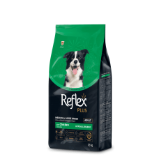 Reflex Plus Medium & Large Breed Adult сухий корм для собак середніх та великих порід з куркою 12 кг
