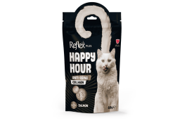 Reflex Plus Happy Hour ласощі для котів з лососем та колагеном проти старіння 60г