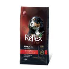 Рефлекс Плюс Повноцінний сухий корм для цуценят великих порід з ягням та рисом 18кг.