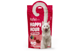 Reflex Plus Happy Hour Love Edition ласощі для котів з куркою та лососем 60г