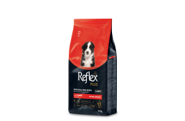Reflex Plus Повноцінний сухий корм для цуценят середніх та великих порід  від 2 до 24 місяців з ягням 12кг