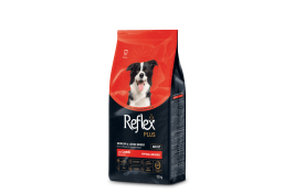 Reflex Plus Повноцінний сухий корм для собак середніх та великих порід з ягням 12кг