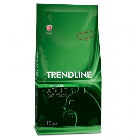 Trendline (Трендлайн) Повноцінний та збалансований сухий корм для котів з куркою 15кг.
