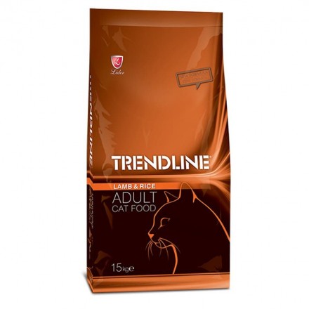 Trendline (Трендлайн) Повноцінний та збалансований сухий корм для котів з ягням та рисом 15кг.