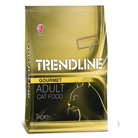 Trendline (Трендлайн) Полноценный и сбалансированный сухой корм для котов Гурме с курицей