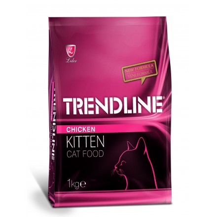 Trendline (Трендлайн) Полноценный и сбалансированный сухой корм для котят с курицей
