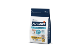 Advance Dog Mini Sensitive для собак малых пород с чувствительным пищеварением с лососем и рисом 1,5 кг