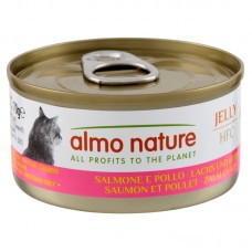 Almo Nature HFC Cat Jelly вологий корм з лососем і куркою для котів 70 г*6шт