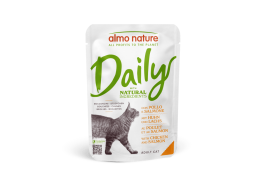 Almo Nature Daily Cat влажный корм с курицей и лососем для котов 70г*10шт