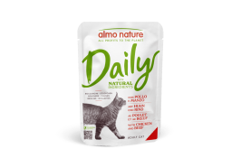 Almo Nature Daily Cat вологий корм з куркою та яловичиною для котів 70г*10шт