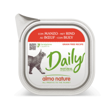 Almo Nature Daily Cat паштет для кошек с говядиной 100 г*10шт