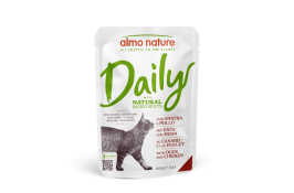 Almo Nature Daily Cat вологий корм з куркою та качкою для котів 70г*10шт