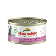 Almo Nature HFC Cat Jelly влажный корм с морским лещом и картофелем для кошек 70 г*6шт