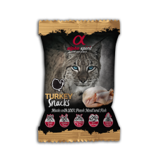 Alpha Spirit Cat Snacks Turkey напіввологі ласощі для котів з індички 50г (кубики)