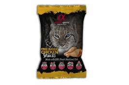 Alpha Spirit Cat Snacks Chicken напіввологі ласощі для котів з курки 50г (кубики)