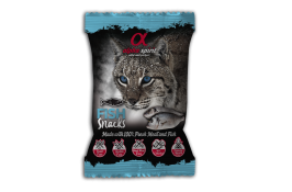 Alpha Spirit Cat Snacks Fish напіввологі ласощі для котів з риби 50г (кубики)