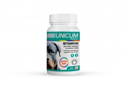 UNICUM PREMIUM EXTRA SIZE витамины для собак средних и больших пород с кальцием и фосфором, здоровые зубы и кости 100 табл.