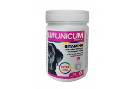 UNICUM PREMIUM EXTRA SIZE витамины для собак средних и крупных пород с биотином, здоровая шерсть и кожа 100табл.