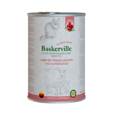 Baskerville KF Sensitive Lamm Mit Preiselbeeren. Ягня з журавлиною та котячою м'ятою 400г