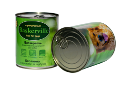 Baskerville Консервы для собак Баранина с картофелем и тыквой 800г
